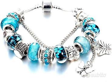Charm con Ciondoli e Catenina Sicurezza Donna
