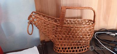 cestino intrecciato porta bottiglie da tavolo