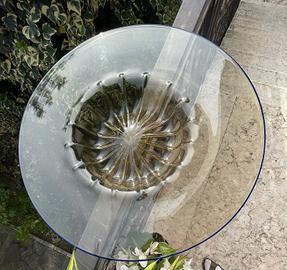 piatto centrotavola vetro d'arte Toso Murano