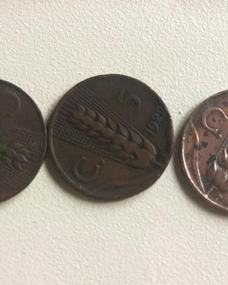 Monete da 5 centesimi 