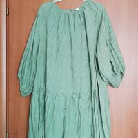 Vestito verde e fiorellini HM, taglia XL