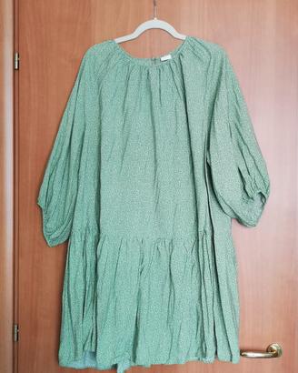 Vestito verde e fiorellini HM, taglia XL