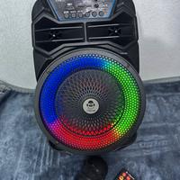 Cassa Karaoke iDance Bluetooth Luci LED