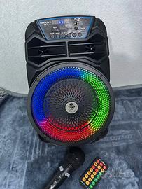 Cassa Karaoke iDance Bluetooth Luci LED