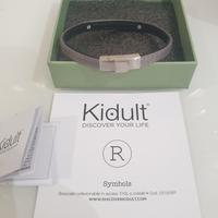 bracciale nuovo in acciaio e tessuto 