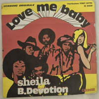 45 giri Sheila B. Devotion – Love Me Baby (1977)