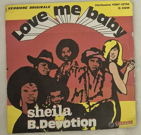 45 giri Sheila B. Devotion – Love Me Baby (1977)