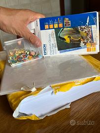 Carta stampa A4 + Fotografica + Tracolla e Puntine