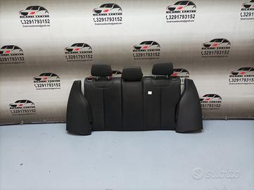 Sedili posteriore in pelle nera cucitura rossa bmw