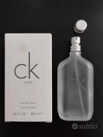 Bottiglia profumo CK ONE vuota collezione