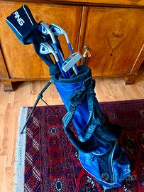 Sacca da Golf Ping Blu Completa e Carrello