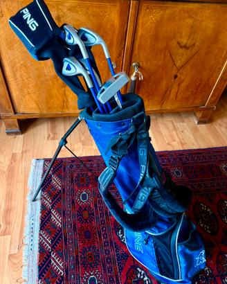 Sacca da Golf Ping Blu Completa e Carrello