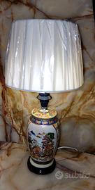 Lampada da tavolo vintage ceramica orientale