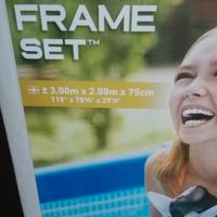 piscina da giardino 3mt per 2 mt per 75cm