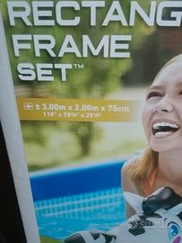 piscina da giardino 3mt per 2 mt per 75cm