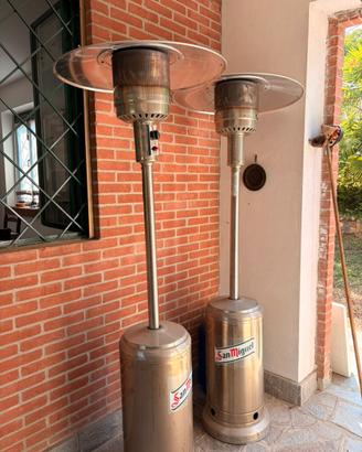 COPPIA DI FUNGHI RISCALDANTI A GAS DA ESTERNO
