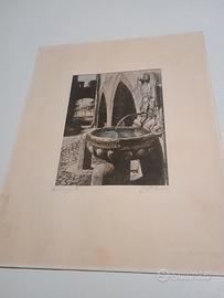 Serigrafia su seta Giuseppe D'Amico