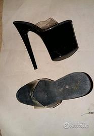 Sabot nr 39 con tacchi alti 21 cm