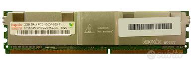 2GB DDR2 667MHz PC2-5300 ECC per SERVER