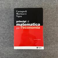 Libro “Principi di matematica x l’economia”