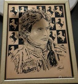 Piastrella  Celebrativa Gilles Villeneuve