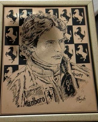 Piastrella  Celebrativa Gilles Villeneuve