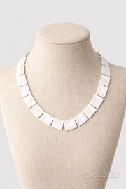 Set collana madreperla + bracciale effetto corno