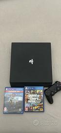 Ps4 pro + 2 giochi e controler
