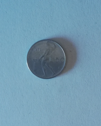 Moneta 50 lire, 1978, Vulcano