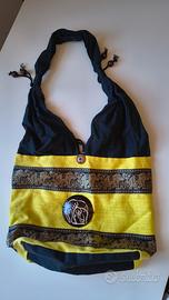 Borsa in tessuto naturale, etnica, peruviana 