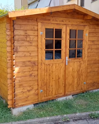 CASETTA DI LEGNO TOSCANINA 300x300x222h spess.28mm