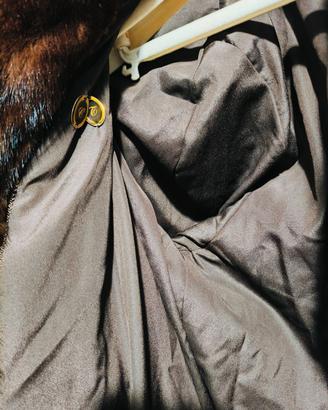 Giacca di visone marrone