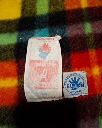 Plaid Vintage LANEROSSI "Thermotex" in Pura Lana