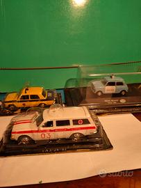 3 Modellini 1/43 Mini, Lada e ambulanza russa