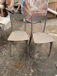 2 Sedie Gypsy O&G Connubia Calligaris Tortora