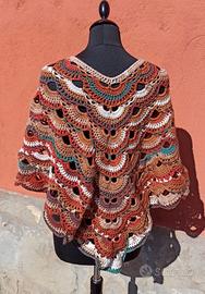 PONCHO lana fatto a mano nuovo idea X Natale
