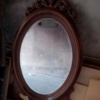 specchio legno 