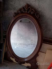 specchio legno 