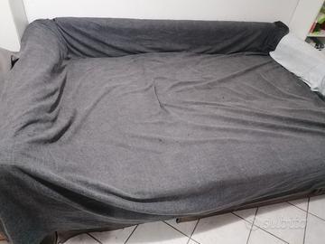 Divano letto matrimoniale con penisola contenitore