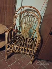 Poltrona in vimini vintage #vimini #vintage