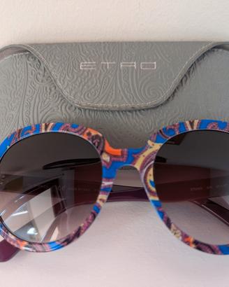 Etro Paisley vintage occhiali da sole donna