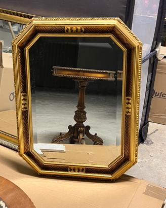 specchio cornice oro
