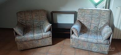 Coppia di poltrone letto 