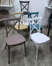 SEDIE POLIPROPILENE VARI COLORI BAR PIZZERIA RISTO