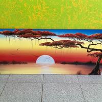 Quadro legno stile etnico