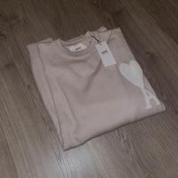 Felpa Ami con logo cuore bianco