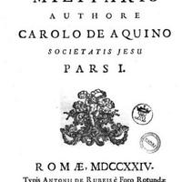 Raro volume di De Aquino Carolo - Lessico Militare