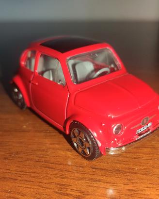 Fiat 500 Burago 1/43 Rossa/Red