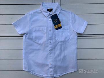 Camicia Bambino OVS 5-6 anni 116cm Bianco Cotone