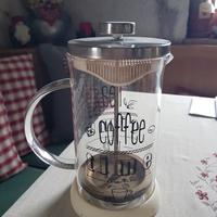 Tisaniera/caffettiera a stantuffo in vetro